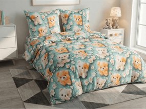 Detské obliečky z mikrovlákna PUPPIFLORA farebné Rozmer obliečky: 70 x 80 cm | 140 x 200 cm