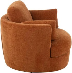 Červenooranzové kreslo Swivel - 100*109*89cm