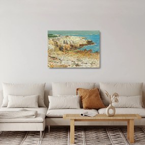 Sklenený obraz - Childe Hassam, A North East Headland, reprodukcia (70x50 cm)