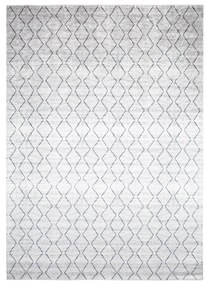 Svetlý sivý moderný koberec s jednoduchým vzorom