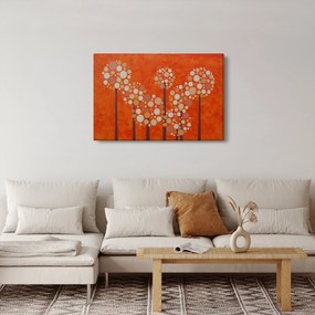 Obraz - Oranžový les (90x60 cm)