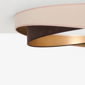 BRILAGI-LED Stropné svietidlo VELVET TWIST LED/24W/230V 4000K priemer 55 cm béžová/hnedá/zlatá