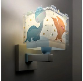 Dalber 63459 - Detská nástenná lampa BABY DINOS 1xE27/15W/230V pestrofarebná