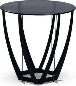 Stolík Maya, 50 cm, šedé sklo