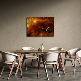 Obraz - Planéty s hmlovinou (70x50 cm)