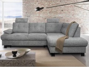 Rohová sedačka Roxy, holubia šedá látka, pravý roh%