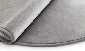 Kúpeľňový koberček Miami Viscose sivý kruh