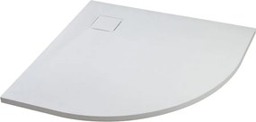 Cagliari White 90x90x2,6 cm Kruhová, SMC sprchová vanička, so sifonom