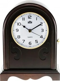 Stolové hodiny MPM, 2696.54 - tmavé drevo, 21cm