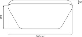 Stropné LED svietidlo Nemo, 1x LED 36w, 4000k, ch