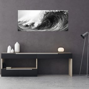 Obraz - Maľba vĺn (120x50 cm)