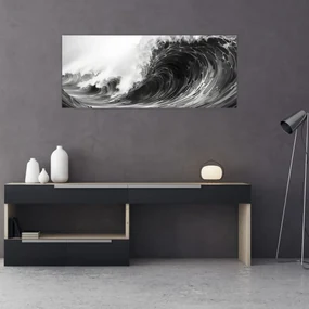 Obraz - Maľba vĺn (120x50 cm)