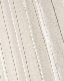 Záves so systémom FLEX (dvojité spony flex) farba produktu béžová látka polopriehľadný, zapletaná, vzorované