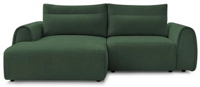 Tmavozelená rohová pohovka Aden – Bobochic Paris