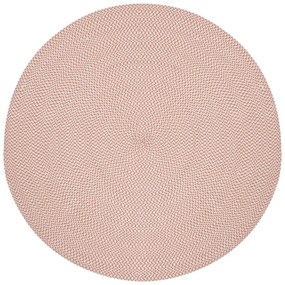 Ružový okrúhly vnútorný a vonkajší koberec z recyklovaných vlákien ø 150 cm Rodhe – Kave Home