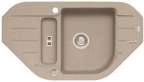 ALVEUS CZ NIAGARA 60/ 02 PEBBLE (900x500mm)+ pop- up sifon