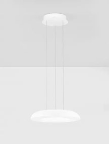 LED stmievateľný biely moderný luster Ormi 40