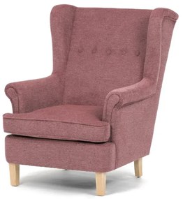 Křeslo ušák, růžová látka, AK-388 PINK2