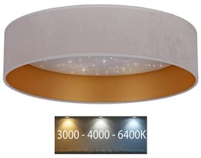 Brilagi - LED Stropné svietidlo VELVET STAR LED/24W/230V pr. 40 cm  krémová/zlatá