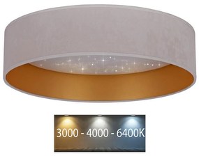 Brilagi Brilagi - LED Stropné svietidlo VELVET STAR LED/24W/230V pr. 40 cm  krémová/zlatá BG0305