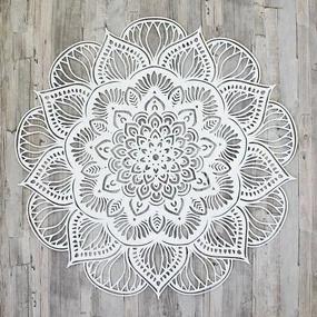 DUBLEZ | Vyrezávaná 3D Mandala - lotosový kvet
