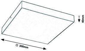 Rabalux LED vonkajšie stropné svietidlo TARTU 24W | 2500lm | 2800-6000K CCT | IP44 - čierna