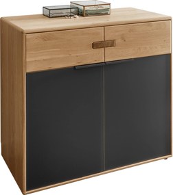 XXXLutz KOMODA, dub, antracitová, dub bianco, 100/89/44 cm Linea Natura - Komody - 000891001103