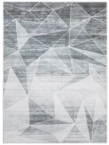 Geometrický koberec PUERTO svetlosivý 160x230 cm