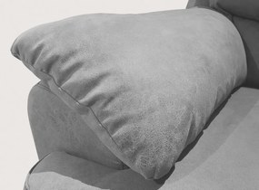 Trojsedák Nebolo, svetlo šedá látka v optike kože