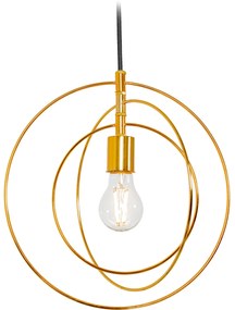 Toolight - závesná lampa E27 APP286-1CP, zlatá, OSW-08404