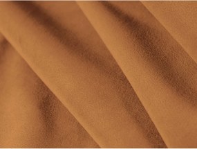 Oranžová čalúnená dvojlôžková posteľ s roštom 140x200 cm Aveline – Micadoni