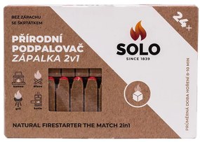 SOLO Podpalovač zápalka 2v1 24 ks