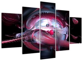 Obraz - Abstrakcie, vesmírne červy (150x105 cm)