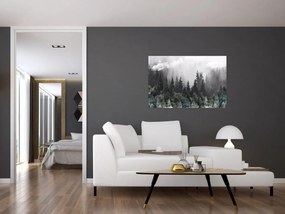 Obraz - Les s ilustrovanými prvkami (90x60 cm)