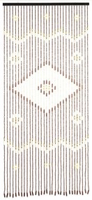 Bambusový záves do dverí v prírodnej farbe 90x200 cm Rhombus – Maximex