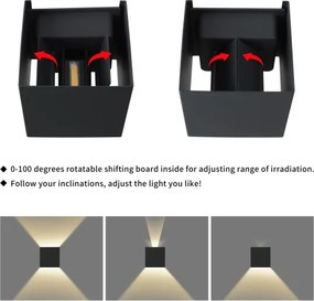 Immax 08510L - LED vonkajšie nástenné svietidlo DICE LED/6W/230V 3000K IP65