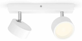 Philips 8720169174764 bodové LED svietidlo Bracia, biela, 2x 5,5 W 2x550lm 2700K IP20