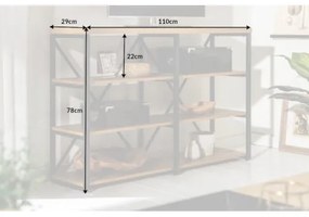 Knižnica/Regál 40628 110cm Studio Dub  - Komfort-nábytok