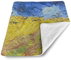 Sablio Deka pre bábätko Pšeničné pole s vranami - Vincent van Gogh - 90x120 cm