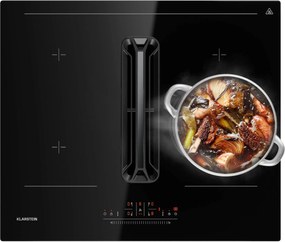 Klarstein AirJet 60 Down Air System, indukčný sporák + DownAir-digestor, 10 000 W, 600 m³/h, Boost