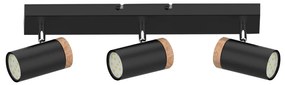 Bodové svietidlo LAGOS 3xGU10/15W/230V čierna/hnedá