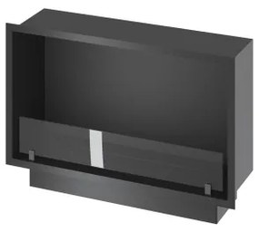 InFire - Vstavaný BIO krb 49,4x84,4 cm 3,5kW čierna