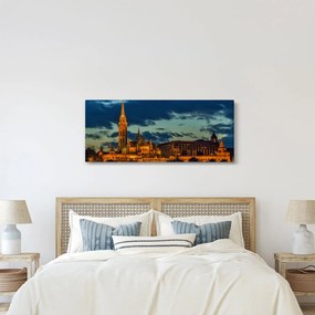 Obraz osvetlenej stavby (120x50 cm)
