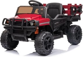 LEAN CARS Batériové autíčko BDM0926 LED MP3 diaľkové červené