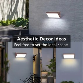 Brilagi - LED vonkajšie nástenné svietidlo TRIANGLE LED/20W/230V hnedá IP65