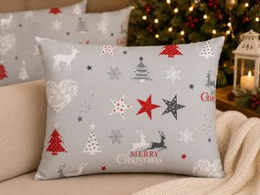 INTERMEDIC SK Obliečka Christmas Star Grey  40x40cm