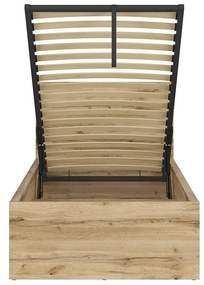 Jednolôžková posteľ 90 cm BRW Tetrix 15 (dub wotan) (s roštom) (s úl. priestorom). Vlastná spoľahlivá doprava až k Vám domov. 1098501