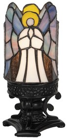 Vitrážové stolná lampa Tiffany Ange - Ø 14 * 21 cm E14 / max 1 * 25W