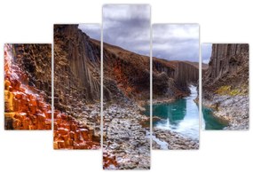 Obraz - kaňon Studlagil (150x105 cm)