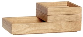 Hübsch Úložný box Oak Nature 24 cm